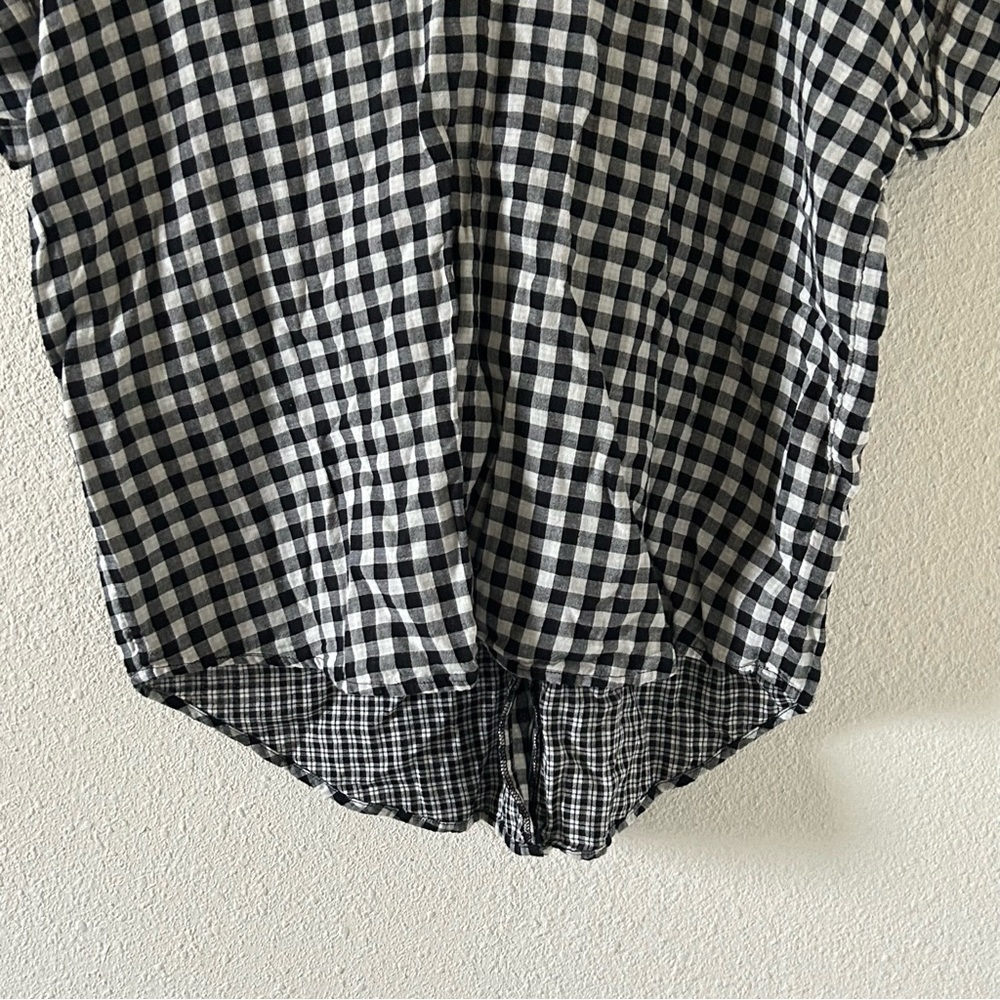 Madewell Women’s Check Top Small Boxy Cut Boho Minimalist Contemporary Boho - Picture 2 of 12